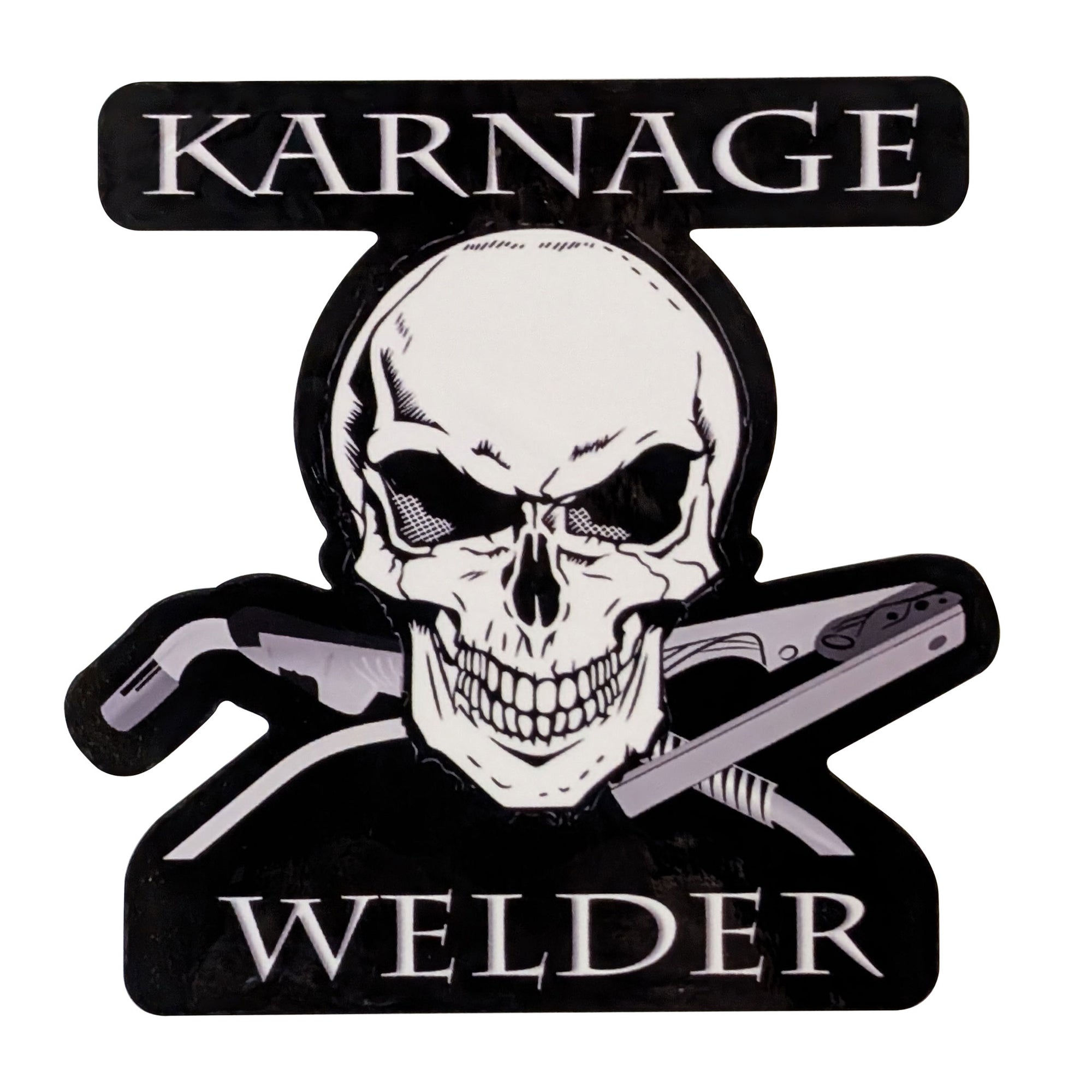 Karnage Welder Die-Cut Decal, 5" x 5"