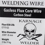 Karnage Welder 2lb Spool .030 Flux Core Wire E71T-GS
