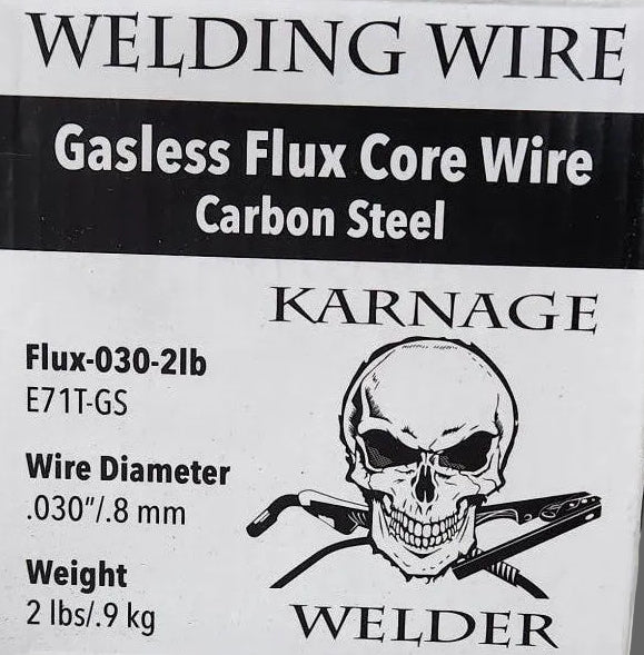 Karnage Welder 2lb Spool .030 Flux Core Wire E71T-GS